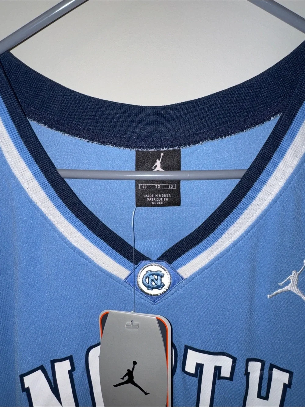 Jordan North Carolina #23 Basketball Jersey - Carolina Blue & White